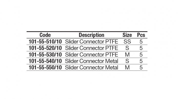 ΣΤΡΙΦΤΑΡΟΠΑΡΑΜΑΝΕΣ TRABUCCO SLIDER CONNECTOR PTFE -SS-