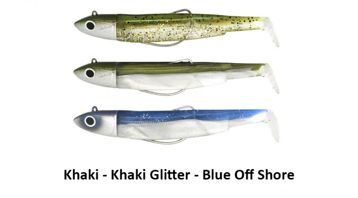 ΣΕΤ BLACK MINNOW 140 / No4 OFF SHORE - KHAKI + KHAKI GLITTER + BLUE