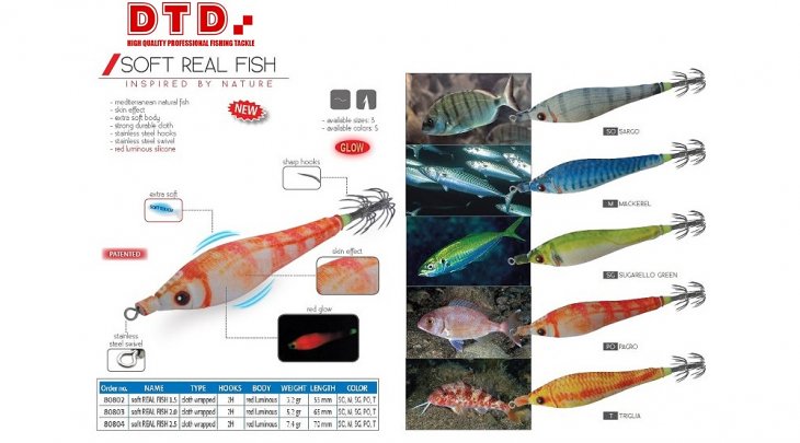 ΚΑΛΑΜΑΡΙΕΡΑ DTD SOFT REAL FISH 1.5 ΣΙΛΙΚΟΝΟΥΧΑ - PAGRO / ΦΑΓΚΡΙ
