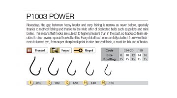 TRABUCCO HISASHI POWER P1003 No 10 RINGED HOOKS