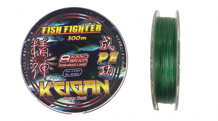 FISH FIGHTER NANO 8-BRAID KEIGAN 300M 0.14 RED