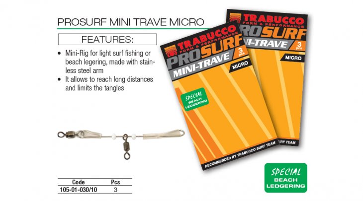 TRAVETTO TRABUCCO SURF CAST MINI-TRAVE MICRO