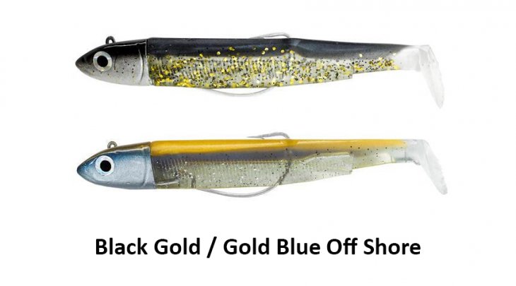 ΣΕΤ BLACK MINNOW 140 / No4 OFF SHORE - BLACK / GOLD - GOLD / BLUE