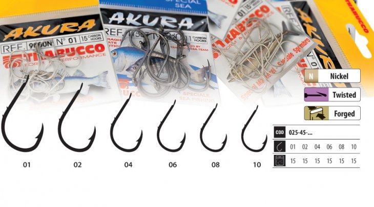 TRABUCCO AKURA 535N NICKEL HOOKS