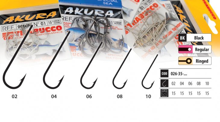 TRABUCCO AKURA 135B RINGED HOOKS