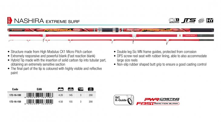 ΚΑΛΑΜΙ TRABUCCO NASHIRA XTREME SURF 4.20m / 200gr SURF CASTING