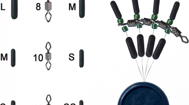 TRABUCCO DIAMOND ROLLING WITH BEADS & STOPPERS S-M-L