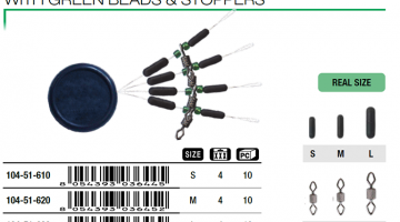 TRABUCCO DIAMOND ROLLING WITH BEADS & STOPPERS S-M-L