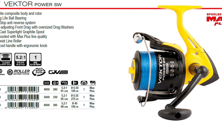 TRABUCCO ΜΗΧΑΝΙΣΜΟΣ VEKTOR FD SW POWER SPOOLED 4000