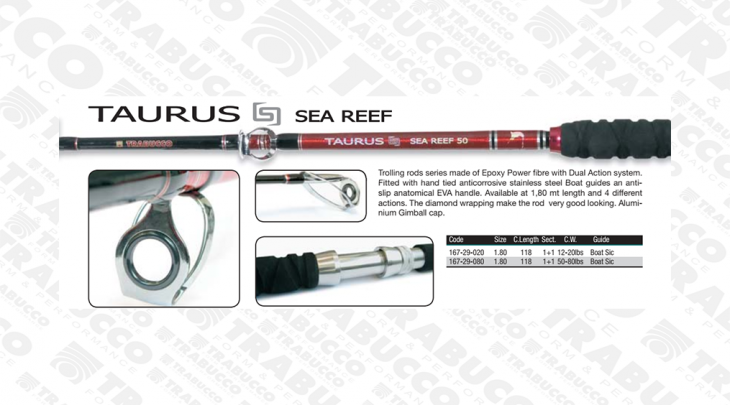 ΚΑΛΑΜΙ TRABUCCO TAURUS SEA REEF 1.80m/30lbs ΣΥΡΤΗΣ