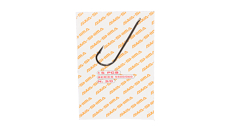 AWA-SHIMA KEYRIU 5500/060 BLACK NICKEL HOOKS