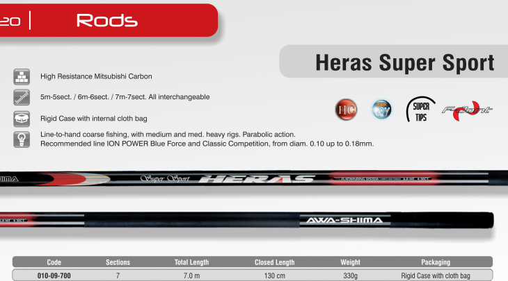 AWA-SHIMA HERAS SUPER SPORT 7m WHIP