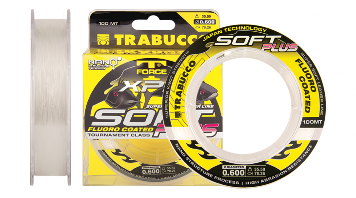TRABUCCO T/F XPS SOFT PLUS FLUOROCOATED 100m FISHING LINE