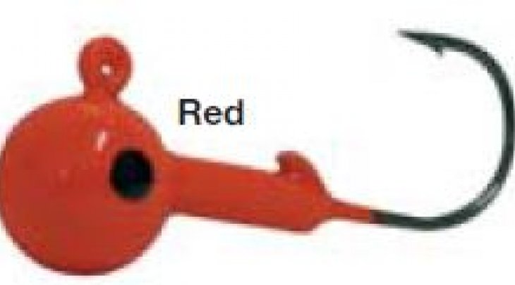 ΜΟΛΥΒΟΚΕΦΑΛΗ RAPTURE ROUND JIG HEAD 15gr - FLUO RED