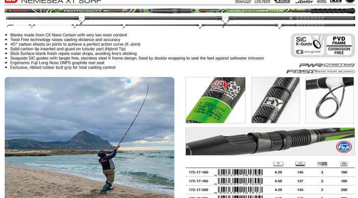 ΚΑΛΑΜΙ TRABUCCO NEMESEA XT SURF 4.50m/200gr SURFCASTING