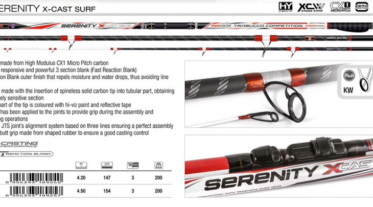 ΚΑΛΑΜΙ TRABUCCO SERENITY X-CAST 4.20m/200gr SURFCASTING