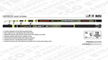 TRABUCCO NEREIDE DUST STORM 4.20m / 160gr SURF CASTING ROD