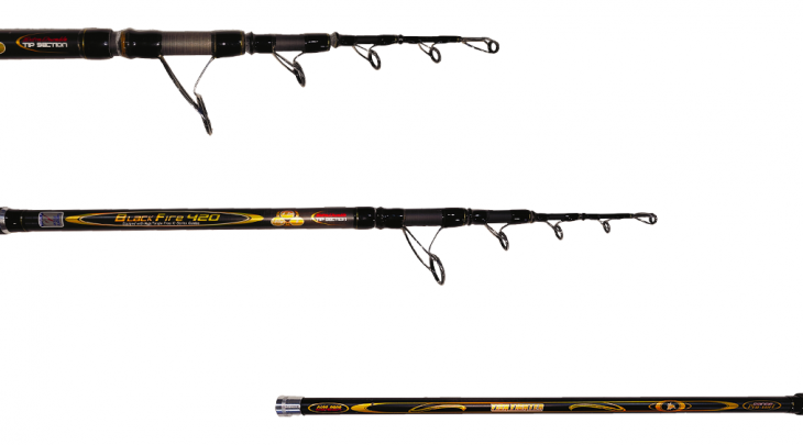 ΚΑΛΑΜΙ FISH FIGHTER BLACK FIRE NANO CARBON 4.2m/180gr SURFCASTING