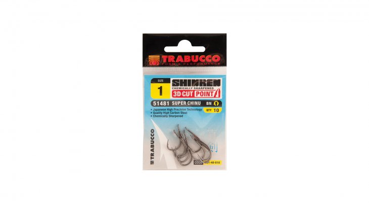 TRABUCCO SHINKEN SUPER CHINU 3D-CUT 51481 BN HOOKS