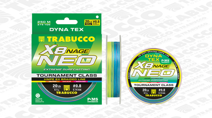 ΝΗΜΑ TRABUCCO DYNA-TEX X8 NEO NAGE SURF 250m