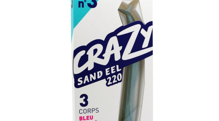 CRAZY SAND EEL 220 BODIES - BLUE PEARL 29gr