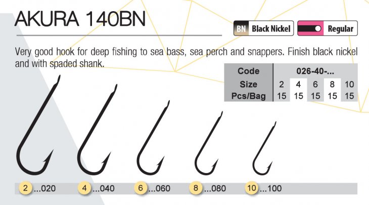 TRABUCCO AKURA 140BN HOOKS
